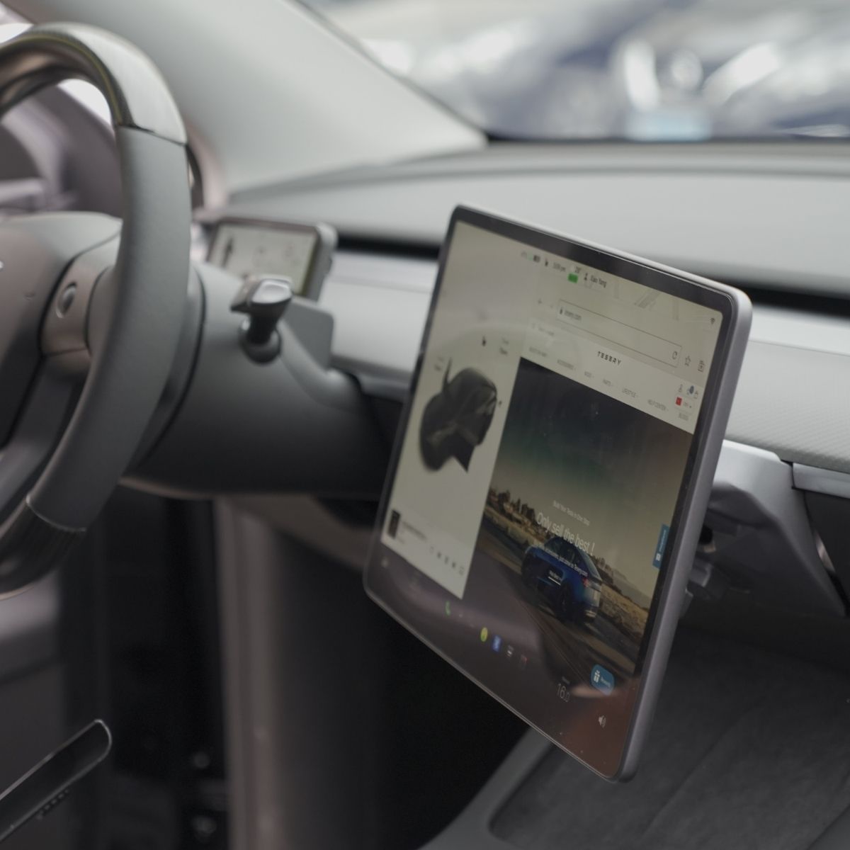 4 Way Adjustable Swivel Screen Mounting Kit For Model Y Juniper / Model 3 Highland - Upgrade Version | TESERY