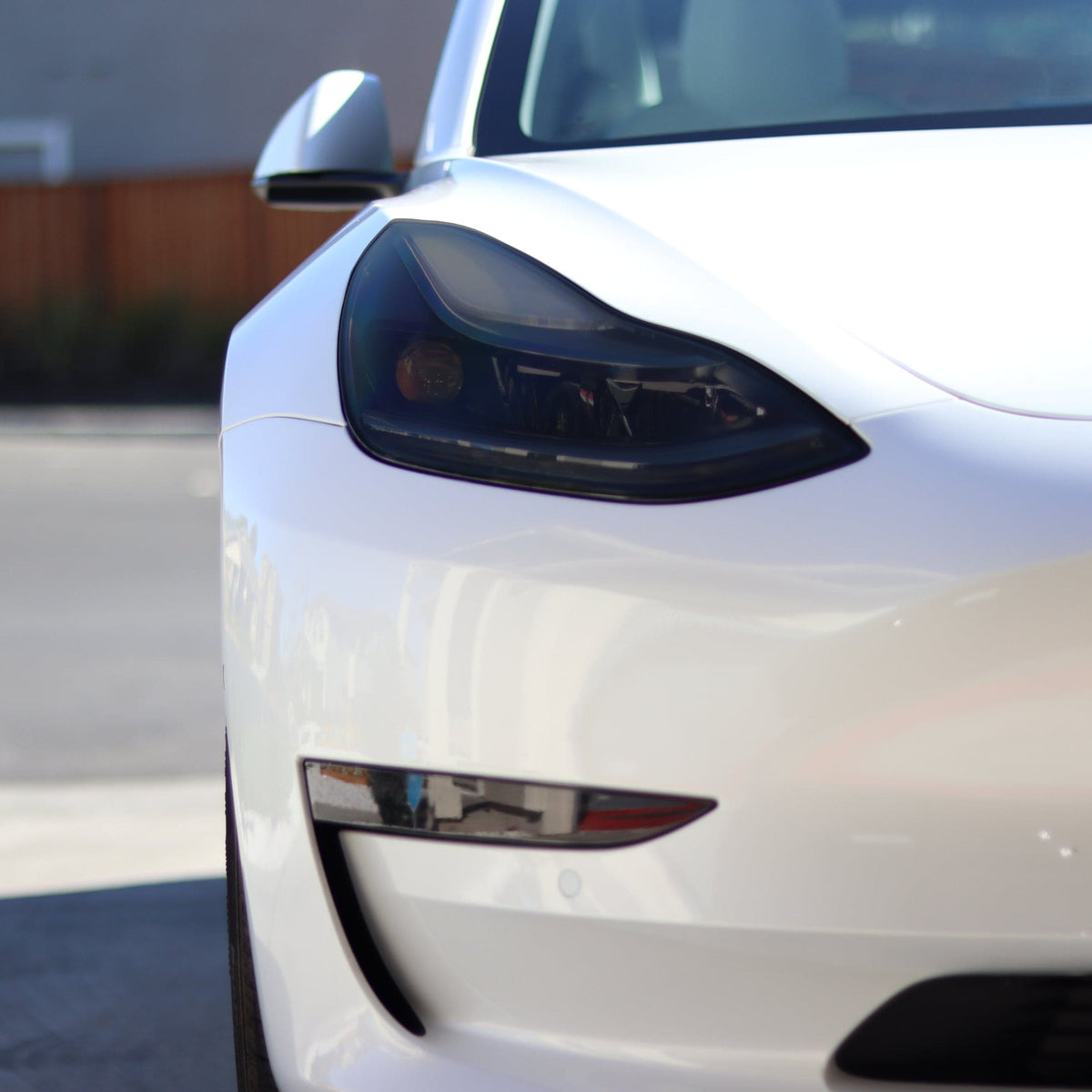 Headlights Smoke Tint PPF | Tesla Model 3 2017-2023, Model Y 2019-2025