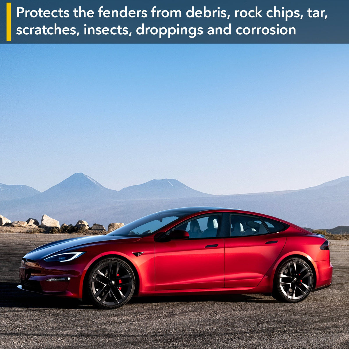 Rear Fenders & Rockers PPF | Tesla Model S 2021-2026