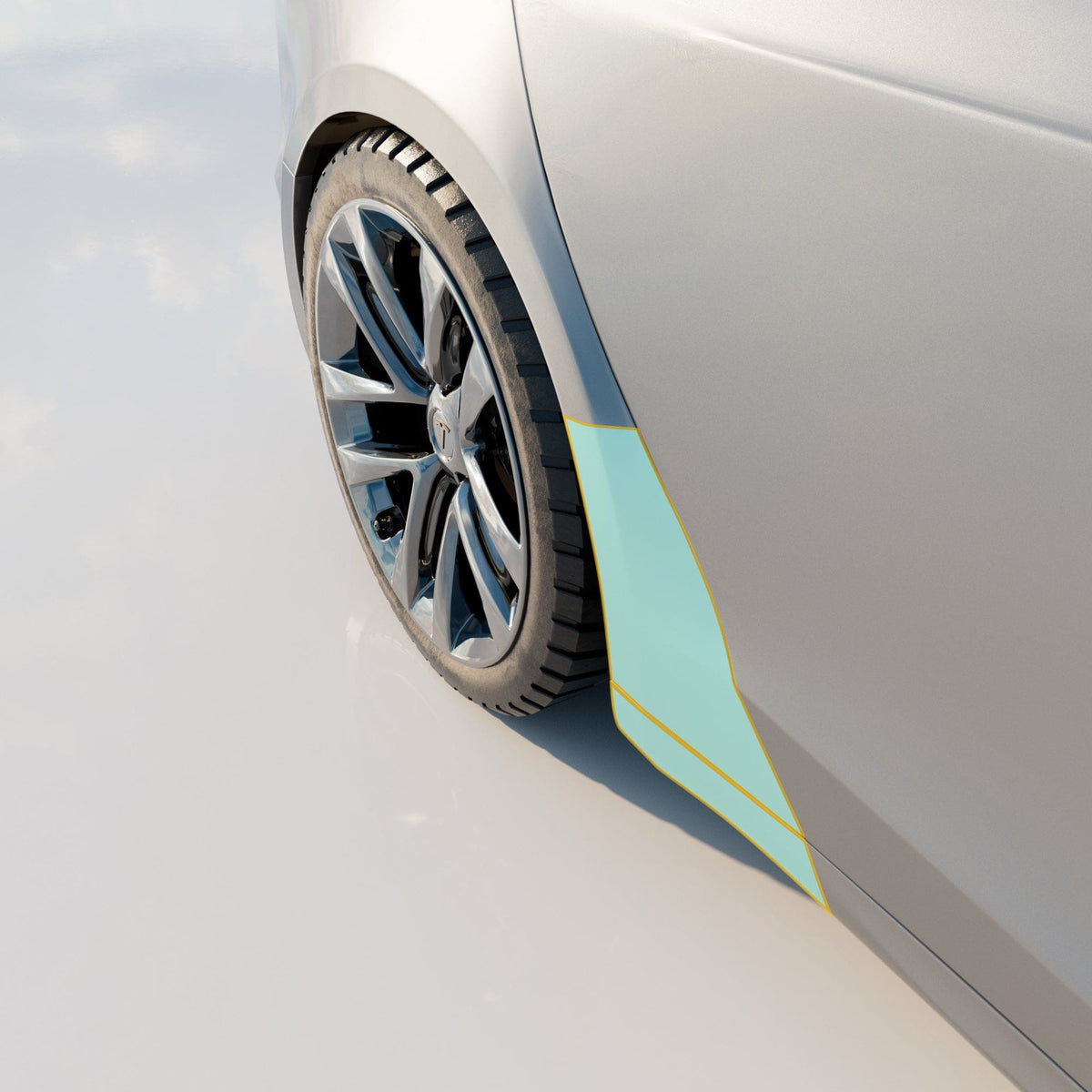 Rear Fenders & Rockers PPF | Tesla Model S 2021-2026