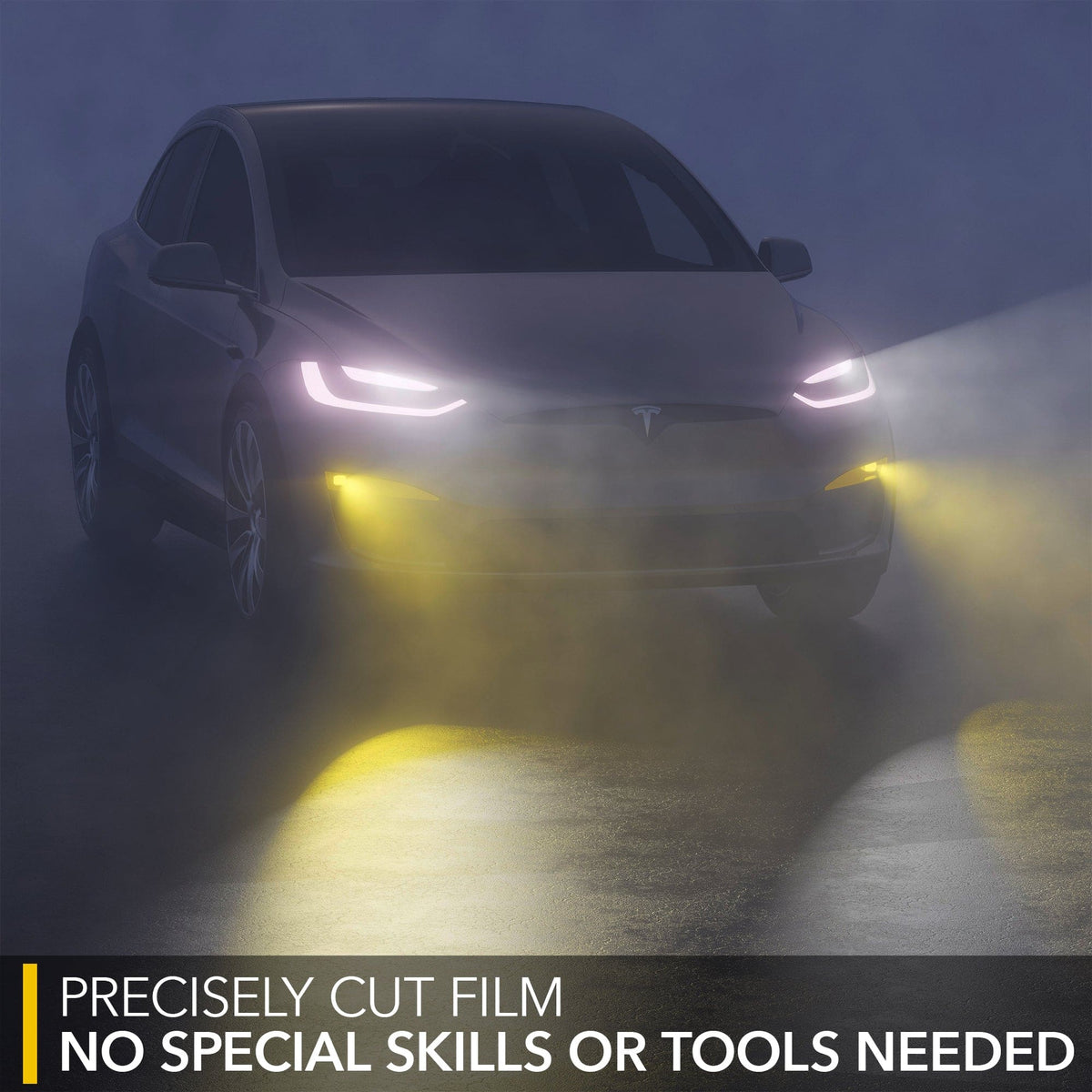 Yellow Fog Lights Tint | Tesla Model S / Tesla Model X 2021-2026