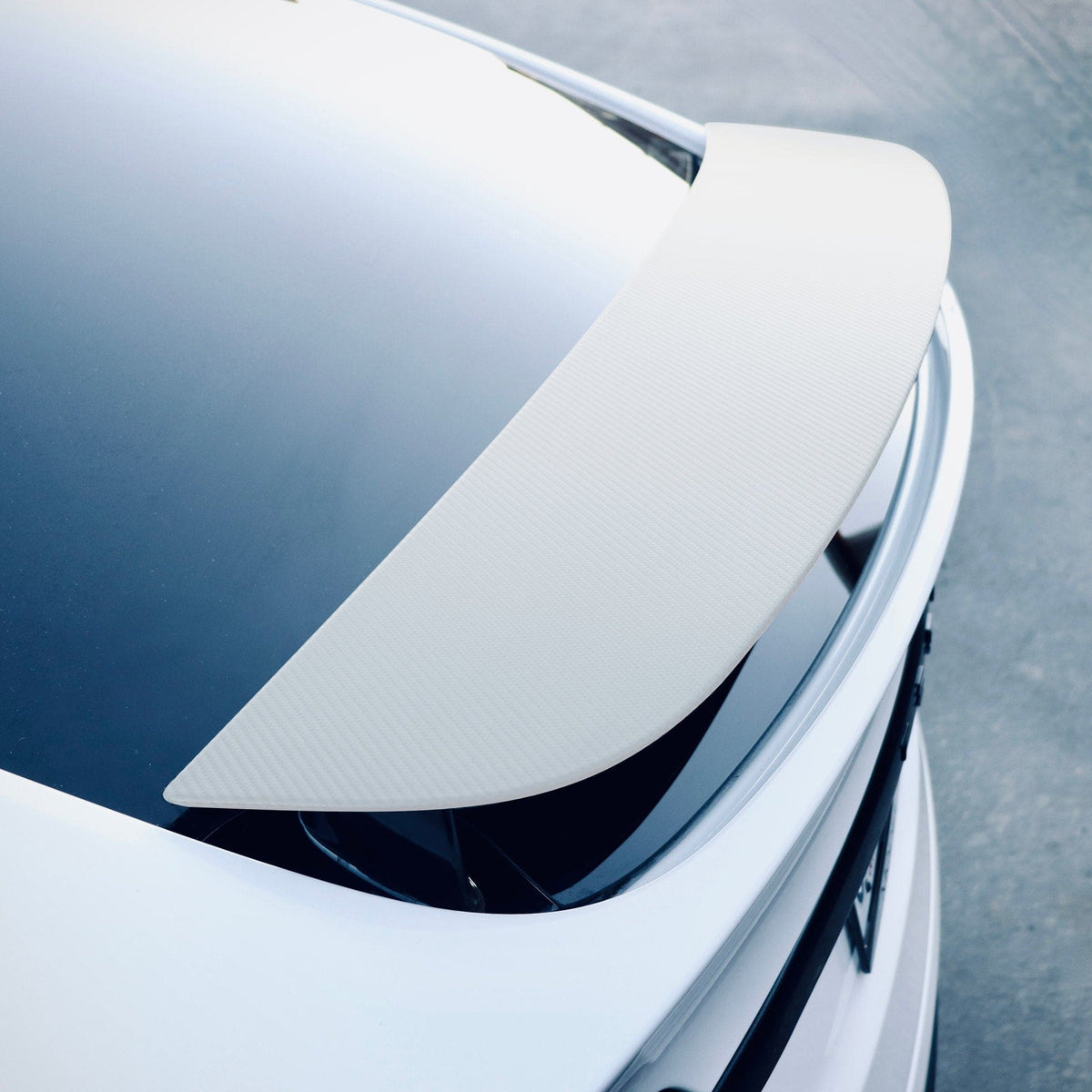 Carbon Fiber Spoiler Wrap | Tesla Model X 2016-2026 including Plaid & Long Range