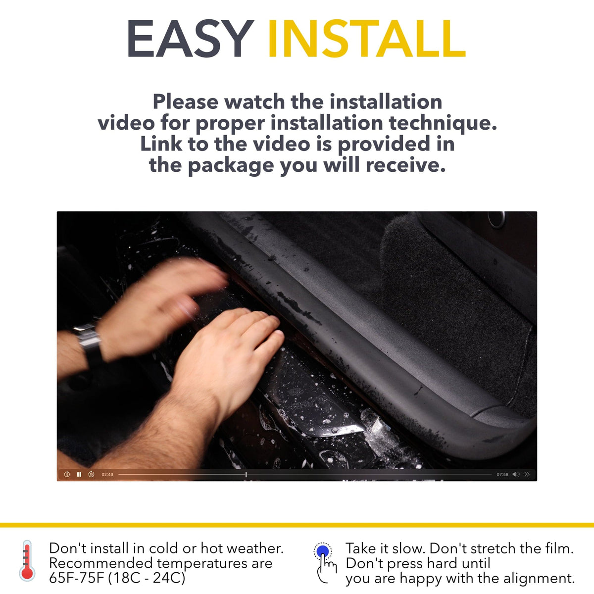 Door Entry PPF | Paint Protection Film for 2019-2025 Tesla Model Y