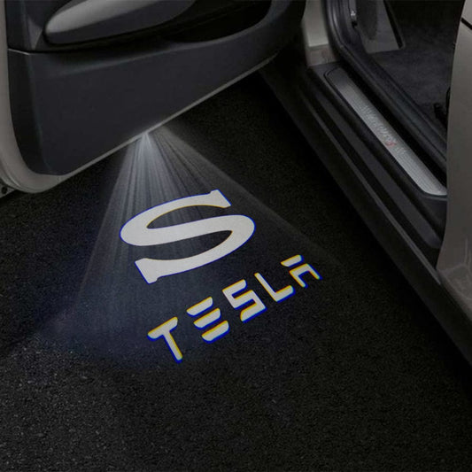 Tesla Model S Premium Door Puddle Lights Various Designs 2014–2020
