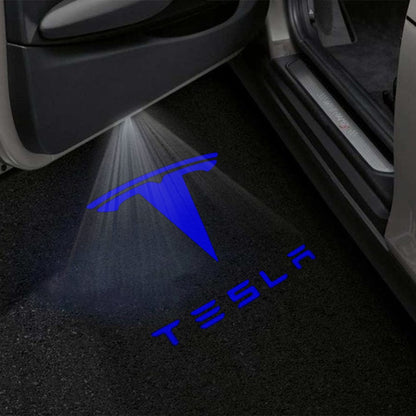 Tesla Model S Premium Door Puddle Lights Various Designs 2021-2026