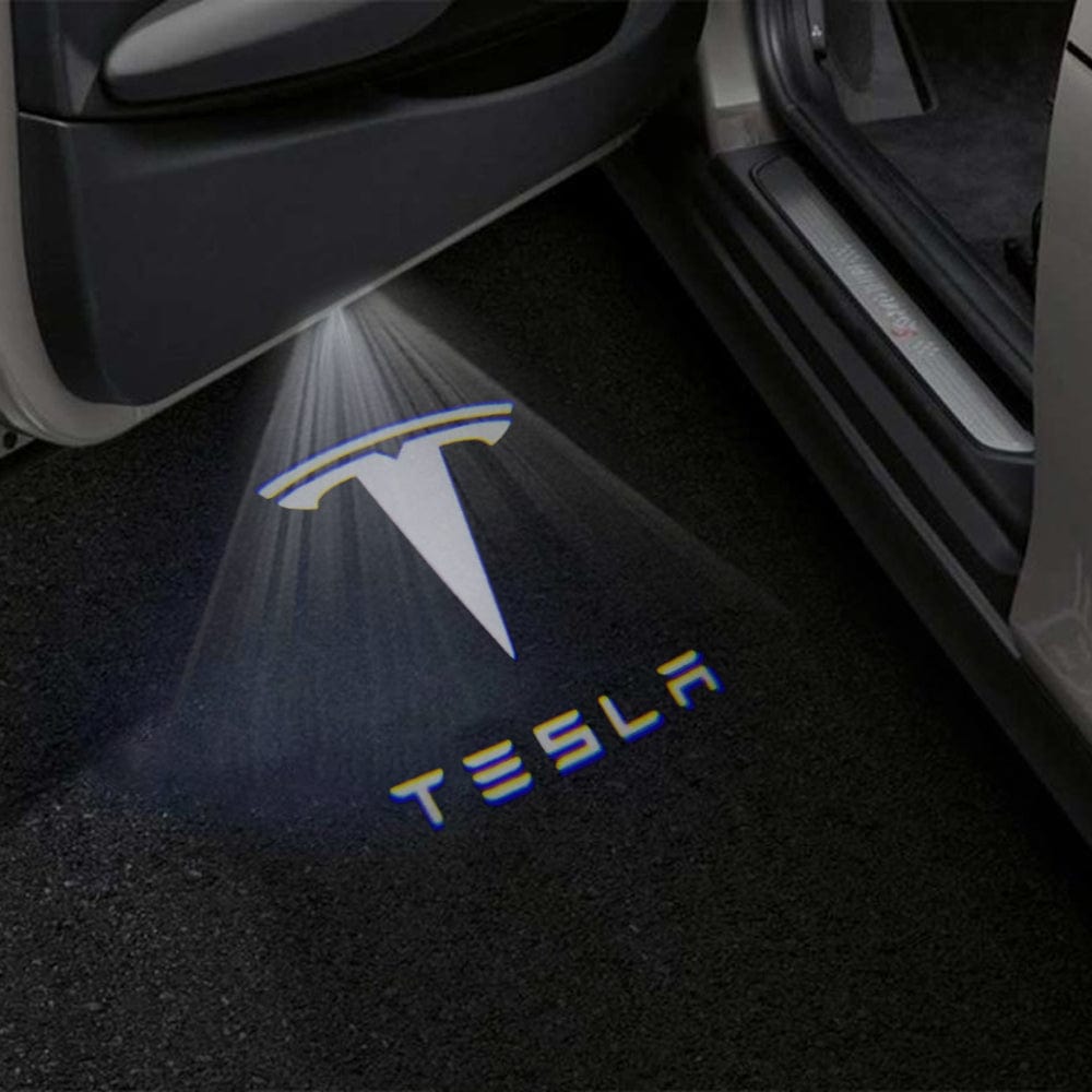 Tesla Model S Premium Door Puddle Lights Various Designs 2014–2020