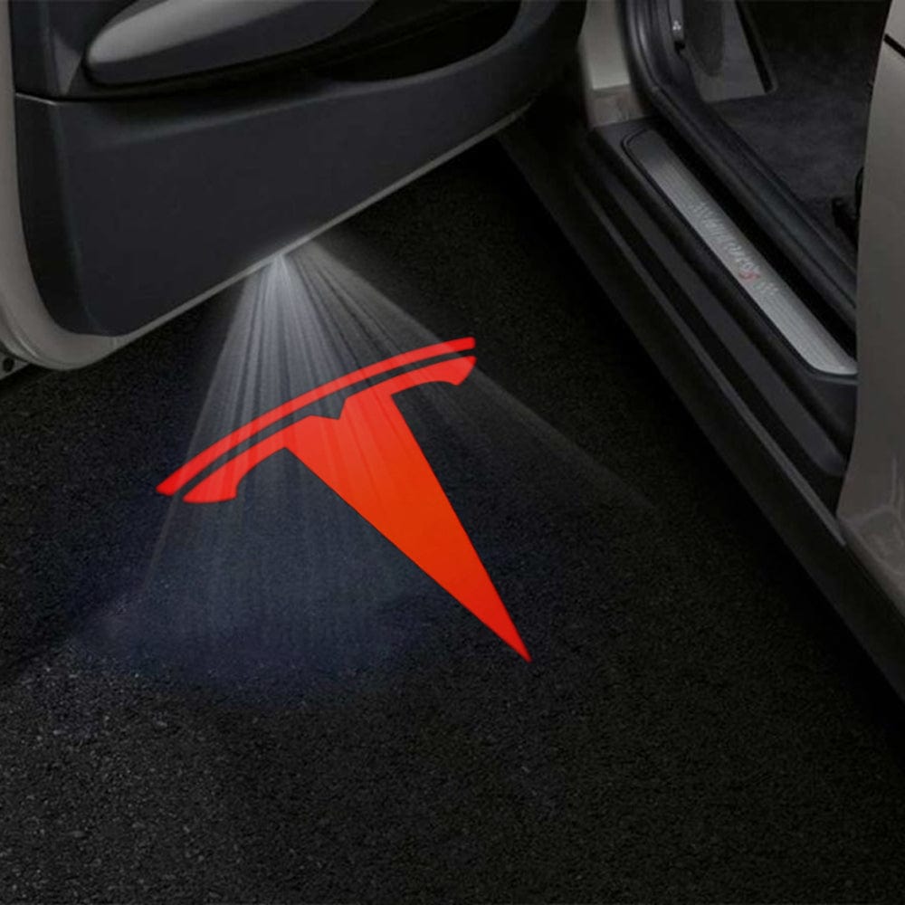 Tesla Model X Premium Door Puddle Lights Various Designs 2022-2026