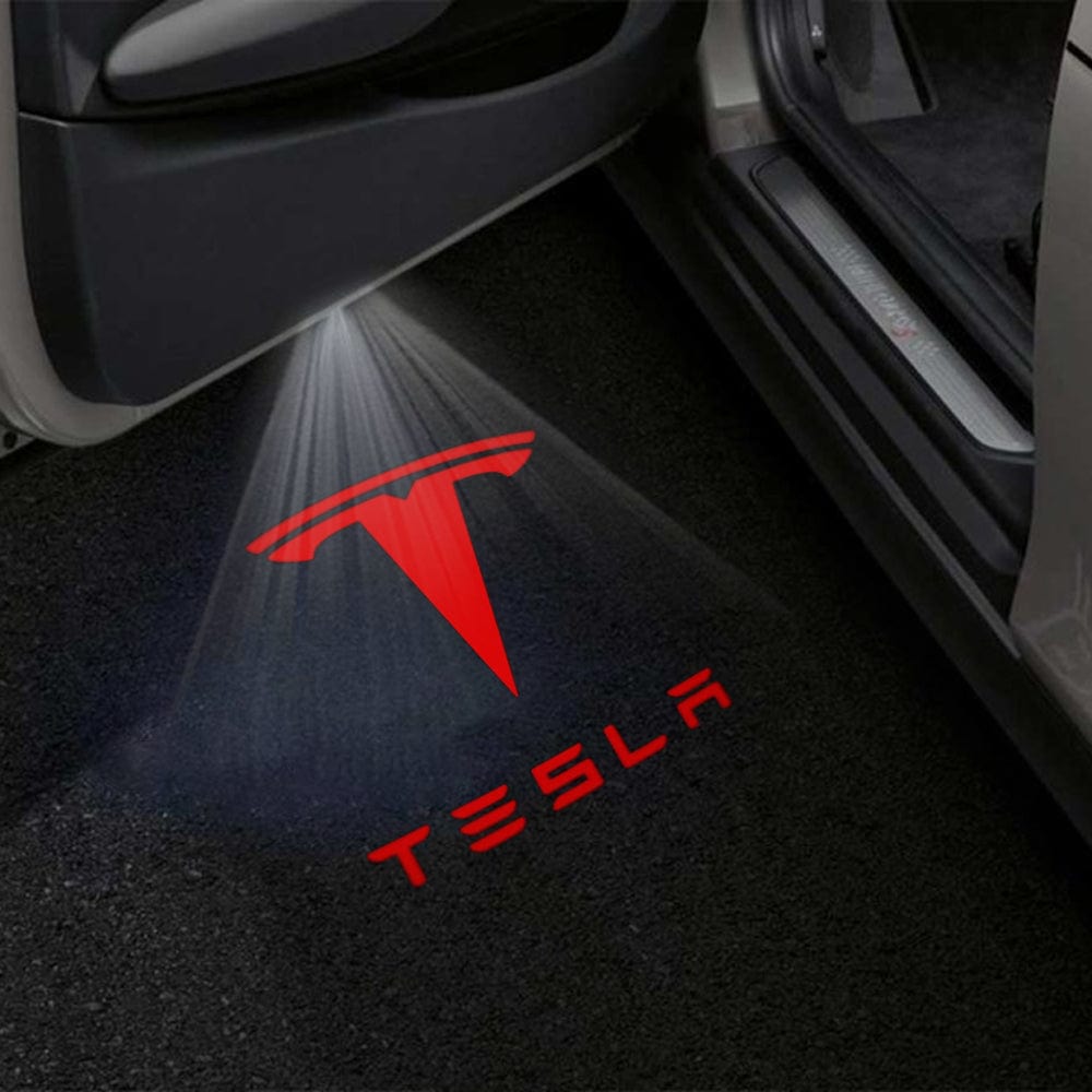 Tesla Model X Premium Door Puddle Lights Various Designs 2016–2021