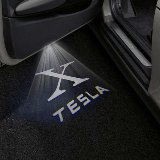 Tesla Model X Premium Door Puddle Lights Various Designs 2022-2026