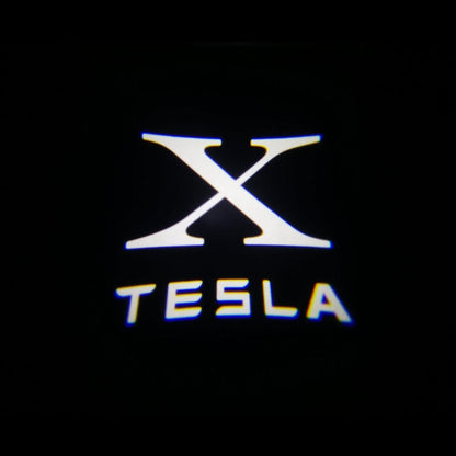 Tesla Model X Premium Door Puddle Lights Various Designs 2022-2026