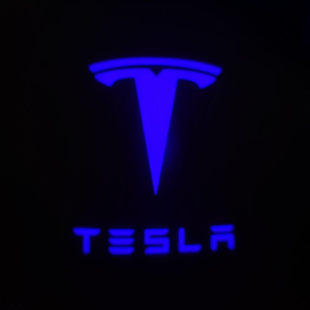 Tesla Model X Premium Door Puddle Lights Various Designs 2022-2026