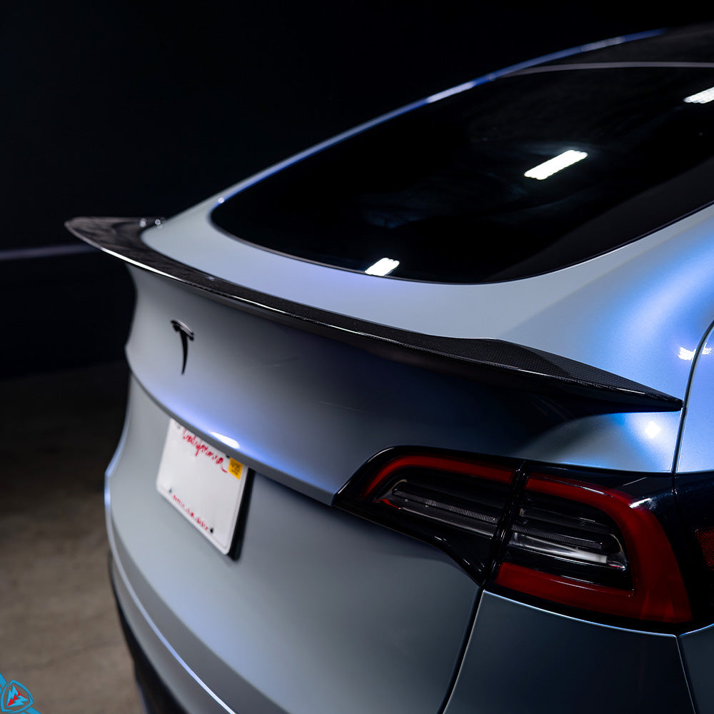 2020-2024 Tesla Model Y (1st-Gen) AGX Style Dry Carbon Fiber Trunk Spoiler | FYBR Aerodynamics