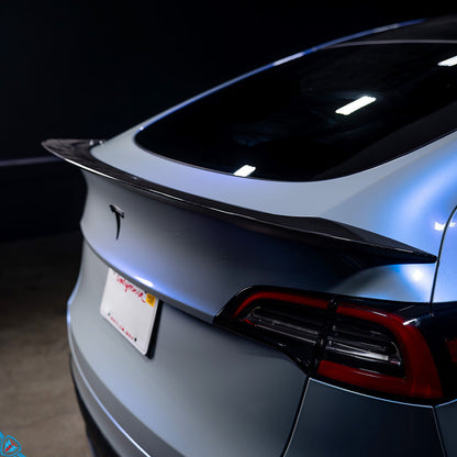2020-2024 Tesla Model Y (1st-Gen) AGX Style Dry Carbon Fiber Trunk Spoiler | FYBR Aerodynamics