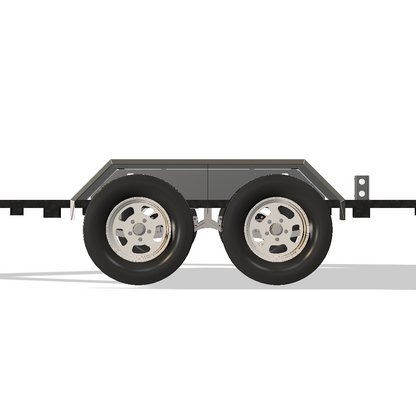 Heavy Duty Weld on DIY Drive Over Trailer Fender Kit Bare Steel - Pair