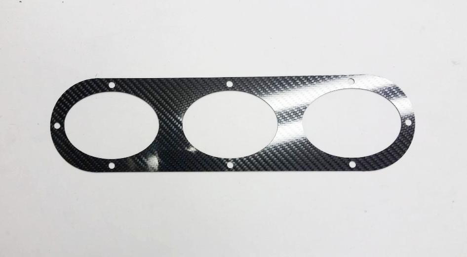 Real CARBON FIBER 2pcs Universal Car Rear Bumper Race Air Diversion Diffuser Panel