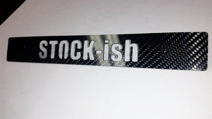 CARBON FIBER STOCKish Front License Plate Delete for Subaru WRX Impreza STi