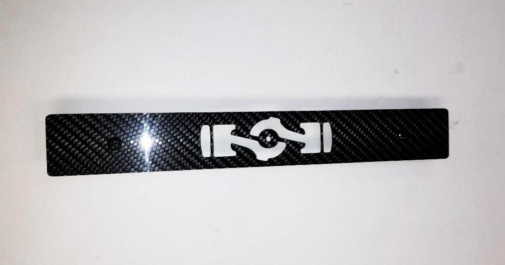 CARBON FIBER CNC'ed BOXER Front License Plate Delete for Subaru WRX Impreza STi