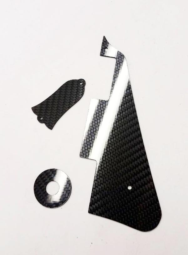 NEW CARBON FIBER Pickguard Truss & Ring Kit For Gibson Les Paul P90 pickup