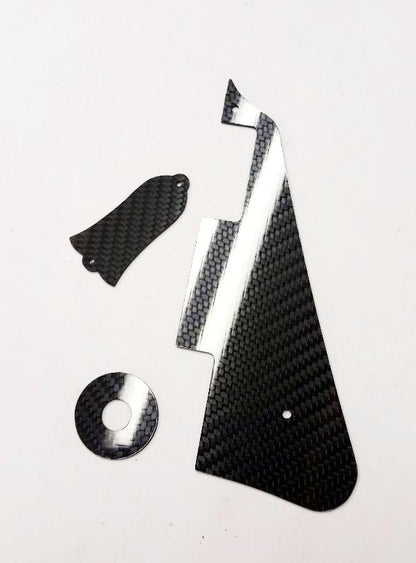 NEW CARBON FIBER Pickguard Truss & Ring Kit For Gibson Les Paul P90 pickup