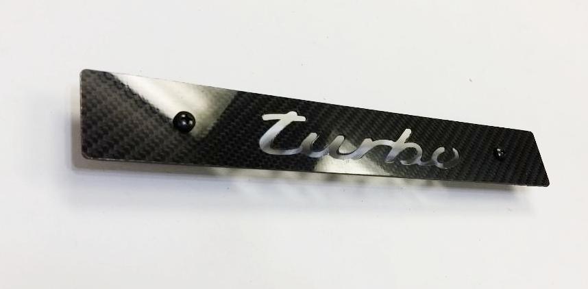 CARBON FIBER CNC'ed TURBO Front License Plate Delete for Subaru WRX Impreza STi