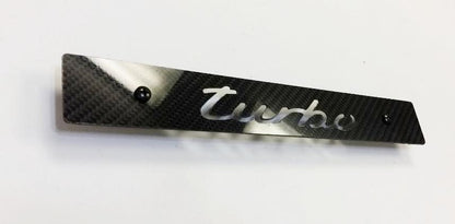 CARBON FIBER CNC'ed TURBO Front License Plate Delete for Subaru WRX Impreza STi