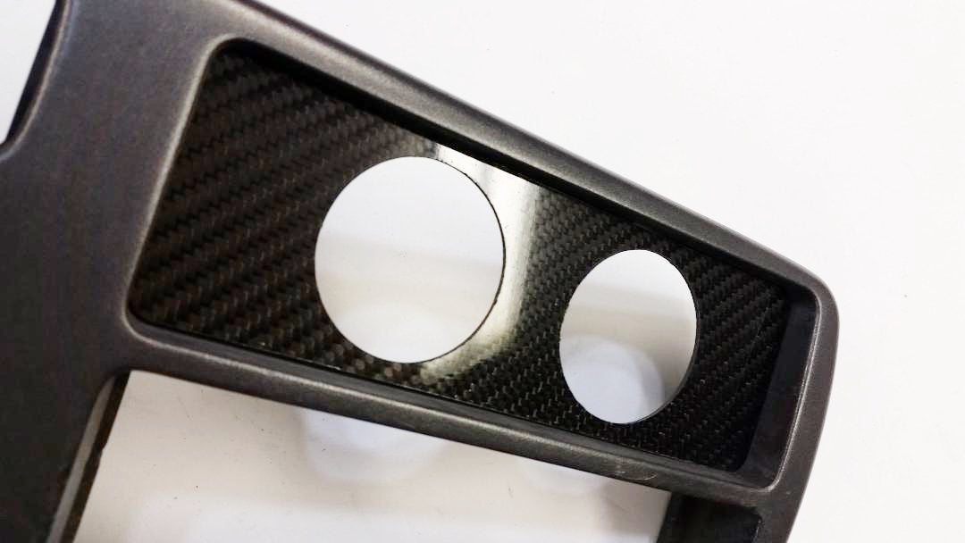 CARBON FIBER 2 52MM Climate Control Block Off Plate for fit Honda EG Civic 92-95