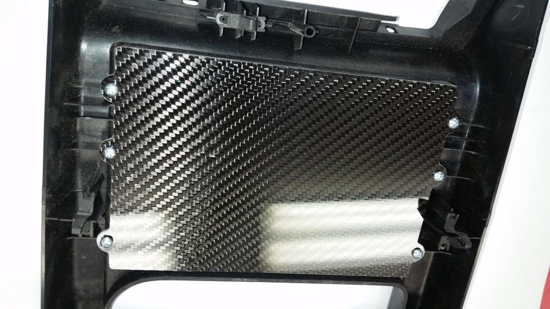 CARBON FIBER DELETE PANEL for 94-97 Mazda Miata Tombstone SURROUND Radio Bezel