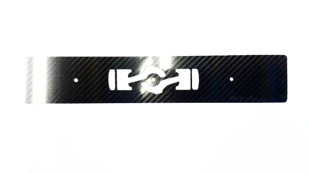 Front License Plate CARBON FIBER Boxer Delete 14"x2.5" for Subaru WRX 02-03 ONLY