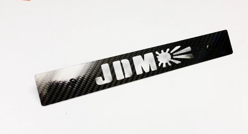 CARBON FIBER JDM SUNRISE Front License Plate Delete for Subaru WRX Impreza STi