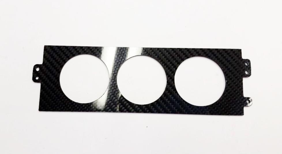 CARBON FIBER Climate Control 3 52mm Plate AC Heater Panel for Honda CRX 88-91