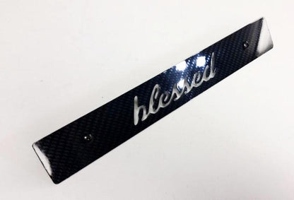 CARBON FIBER CNCed Blessed Front License Plate Delete for Subaru WRX Impreza STi