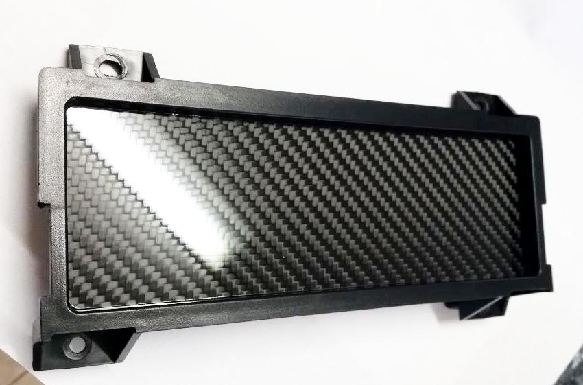 CARBON FIBER Single DIN Radio Stereo Block Off Plate Delete for Honda Del Sol