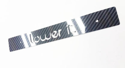 CARBON FIBER CNCed Lower It Front License Plate Delete for Subaru WRX Impreza STi