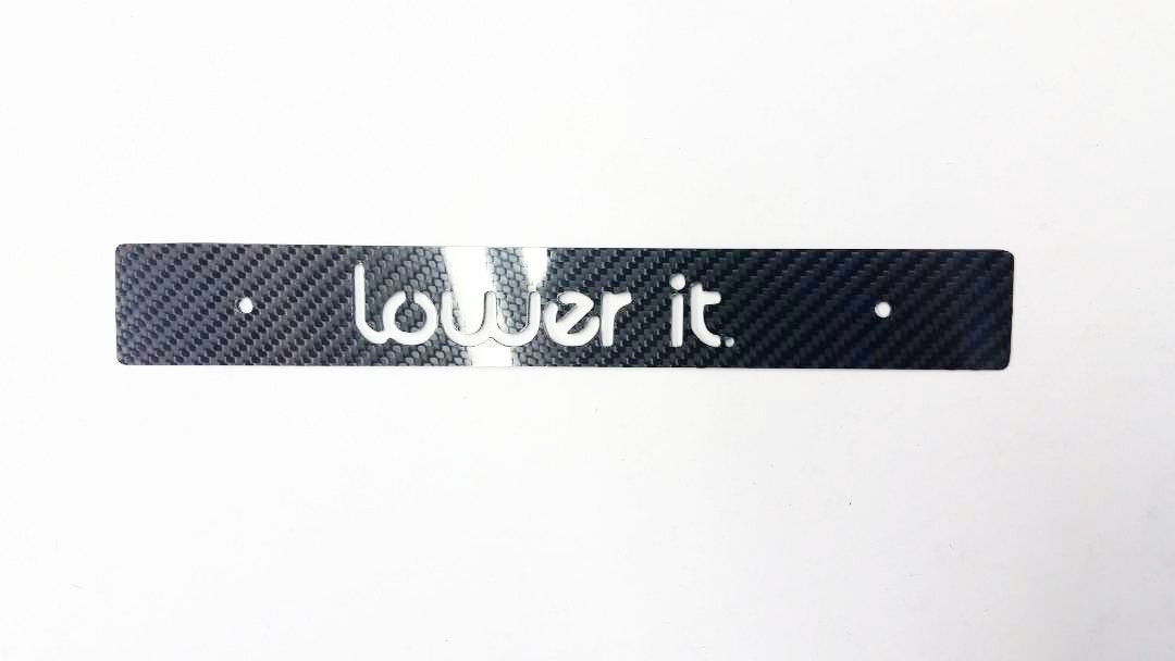 CARBON FIBER CNCed Lower It Front License Plate Delete for Subaru WRX Impreza STi