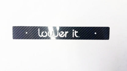 CARBON FIBER CNCed Lower It Front License Plate Delete for Subaru WRX Impreza STi