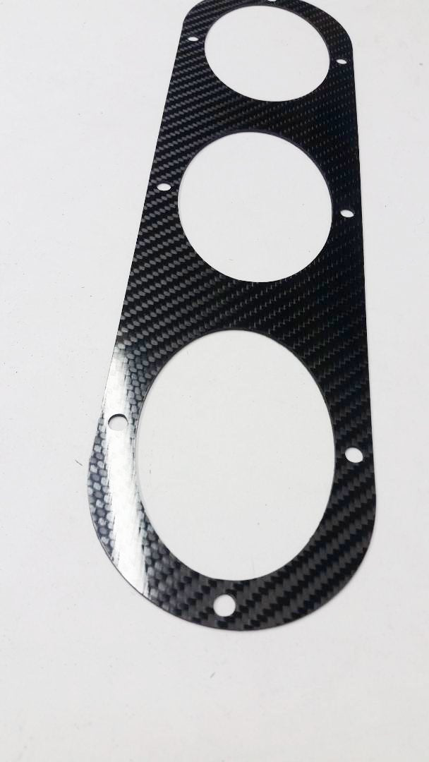 Real CARBON FIBER 2pcs Universal Car Rear Bumper Race Air Diversion Diffuser Panel
