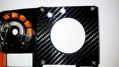 CARBON FIBER CLOCK DELETE w/ 52mm gauge PANEL for BMW 84-91 E30 325i 318i 325e