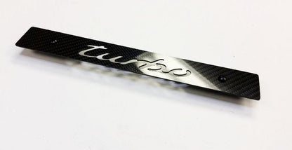 CARBON FIBER CNC'ed TURBO Front License Plate Delete for Subaru WRX Impreza STi