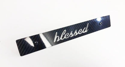 CARBON FIBER CNCed Blessed Front License Plate Delete for Subaru WRX Impreza STi