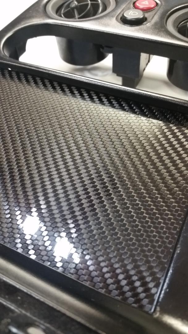 CARBON FIBER DELETE PANEL for 90-93 Mazda Miata Tombstone SURROUND Radio Bezel