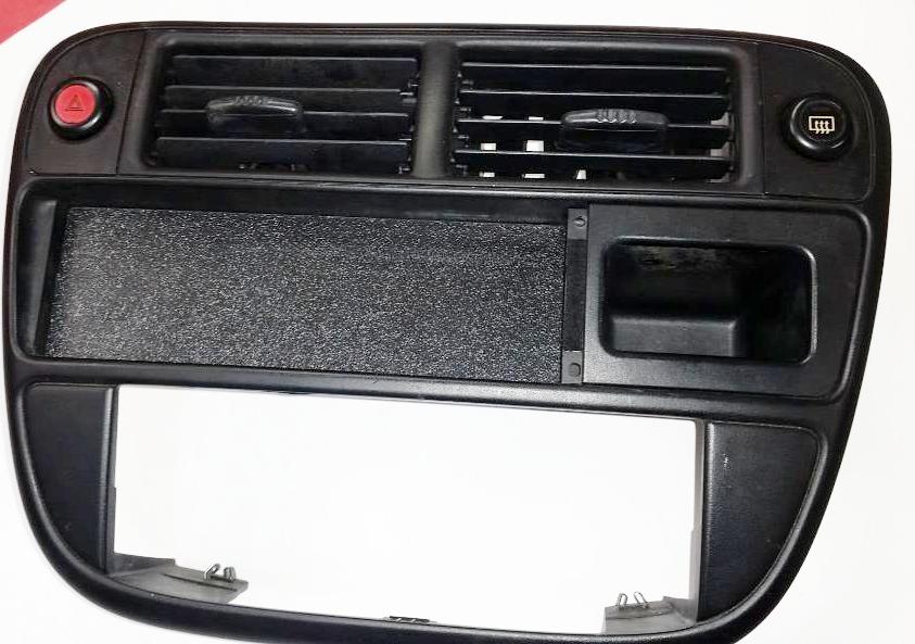 96-98 CIVIC RADIO ABS BLOCK OFF DELETE COVER PLATE HONDA CX DX HX LX EX