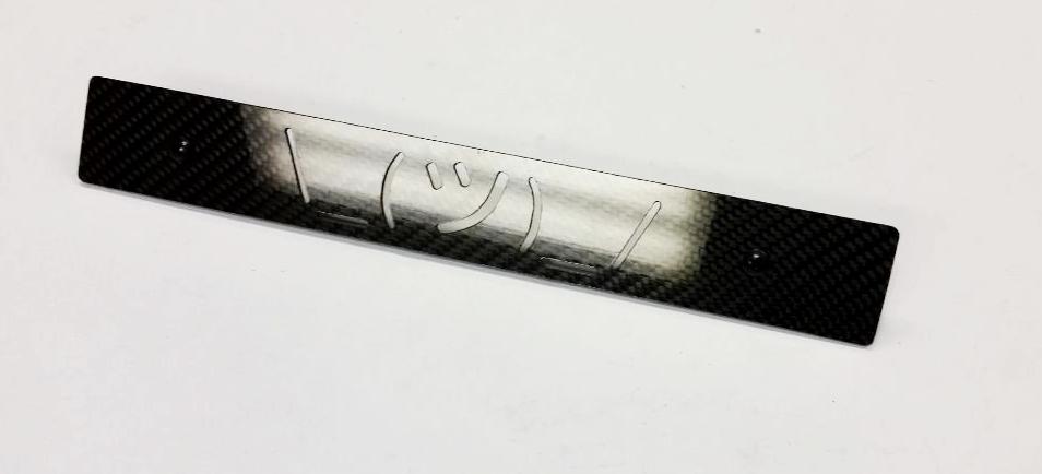 CARBON FIBER CNC'ed SHRUG Front License Plate Delete for Subaru WRX Impreza STi