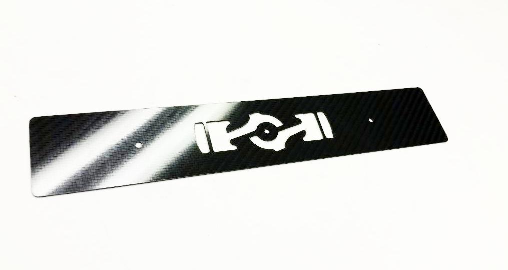 Front License Plate CARBON FIBER Boxer Delete 14"x2.5" for Subaru WRX 02-03 ONLY