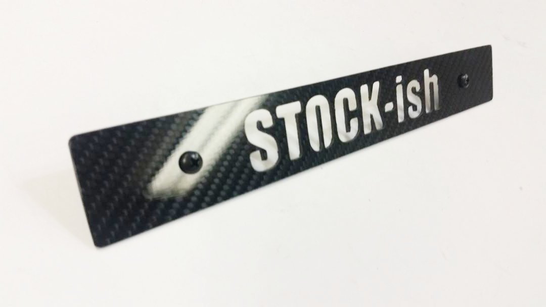 CARBON FIBER STOCKish Front License Plate Delete for Subaru WRX Impreza STi