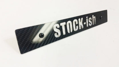 CARBON FIBER STOCKish Front License Plate Delete for Subaru WRX Impreza STi