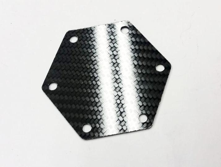 CARBON FIBER Glossy Steering Wheel Horn Button Cover Plate NO Button