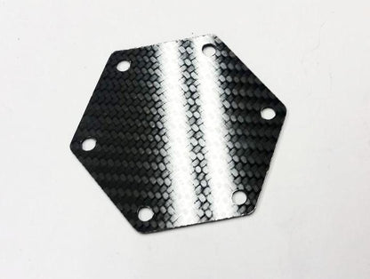 CARBON FIBER Glossy Steering Wheel Horn Button Cover Plate NO Button