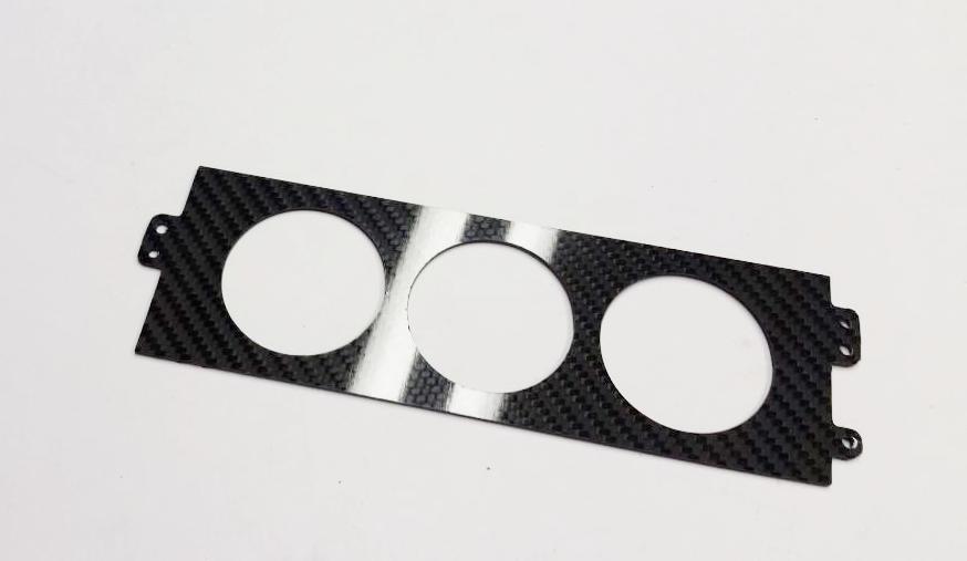 CARBON FIBER Climate Control 3 52mm Plate AC Heater Panel for Honda CRX 88-91