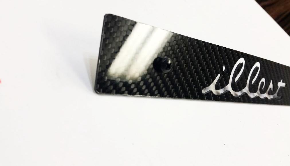 CARBON FIBER Illest CNC'ed Front License Plate Delete for Subaru WRX Impreza STi
