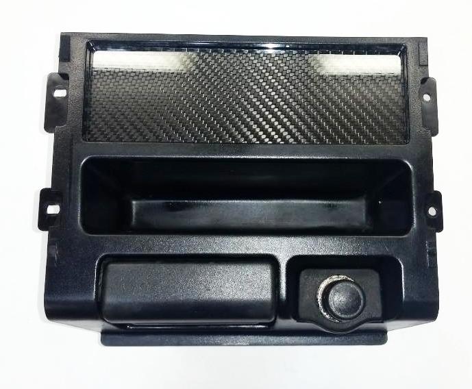 CARBON FIBER Single DIN Radio Stereo Console Off Plate Delete for Honda CRX 88-91